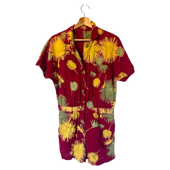 FREE PEOPLE Malibu Romper shorts tropical - Picture 8 of 12